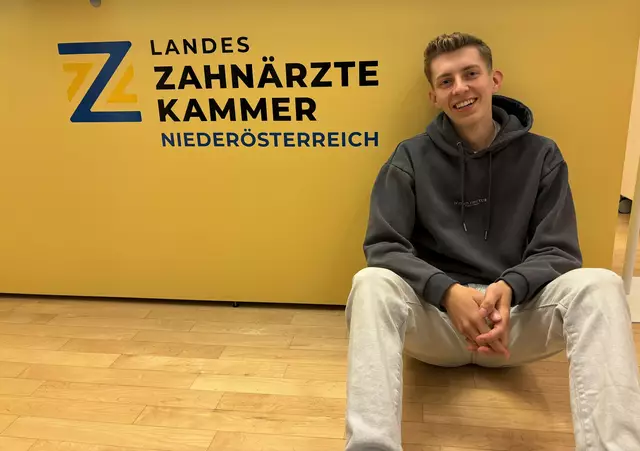 Der 18-jährige Julian Wolmerdorfer aus Gresten gibt im Interview Auskunft über seine große Leidenschaft zu seinem Beruf als zahnärztlicher Fachassistent. | Foto: Zehnärztekammer Niederösterreich