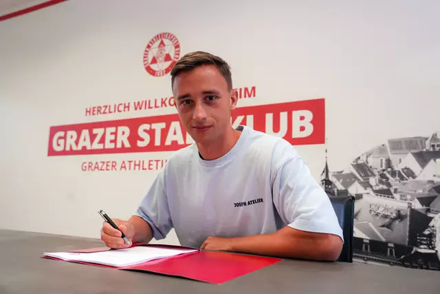 Tobias Koch unterschreibt in Graz für zwei Jahre und soll die Mittelfeldzentrale stabilisieren.  | Foto: GAK 1902