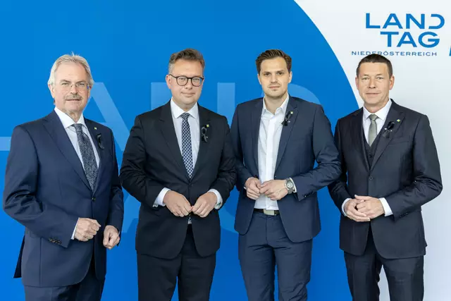 Karl Wilfing, Matthias Zauner, Sebastian Stark und 
Kurt Hackl. | Foto: VPNÖ-Klub