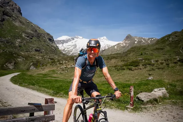 Christian Bruckner beim Finish am Hermannskogel in Wien. | Foto: Felix Bacher