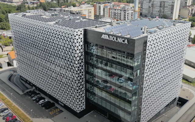 So sieht das erste private Allgemeinkrankenhaus Bosniens aus. Das Spital befindet sich in der Hauptstadt Sarajevo. | Foto: Screenshot ASA bolnica/YouTube