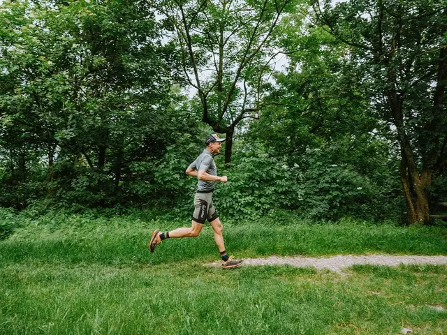 Christian Bruckner beim Finish am Hermannskogel in Wien. | Foto: Felix Bacher