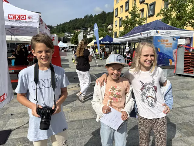 Raffael, Valentina und Melissa machten sich auf die Suche nach den besten Geschichten und den schönsten Fotomotiven.