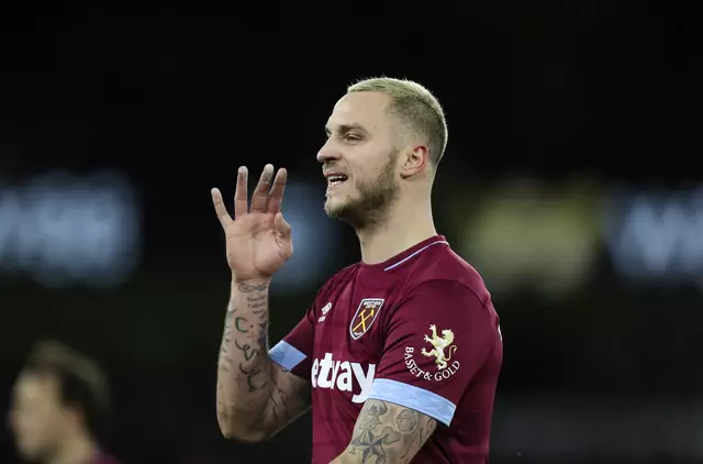 Arnautović, als er bei West Ham gespielt hat. | Foto: GEPA