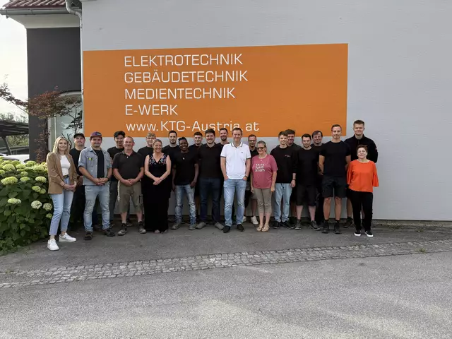 Das Team rund um Geschäftsführer und Betriebsleiter Ing. Arnold Prattes (Mitte) feiert am 28. Juni das 130-Jahre-Jubiläum. | Foto: KTG Austria
