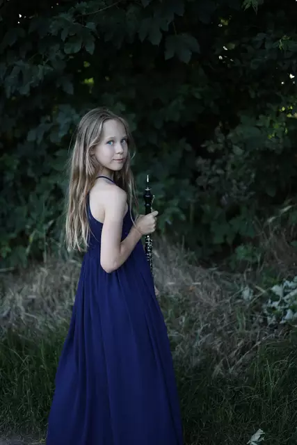 Hana Hlinková siegt mit ihrer Oboe. | Foto: Fam. Hlinková