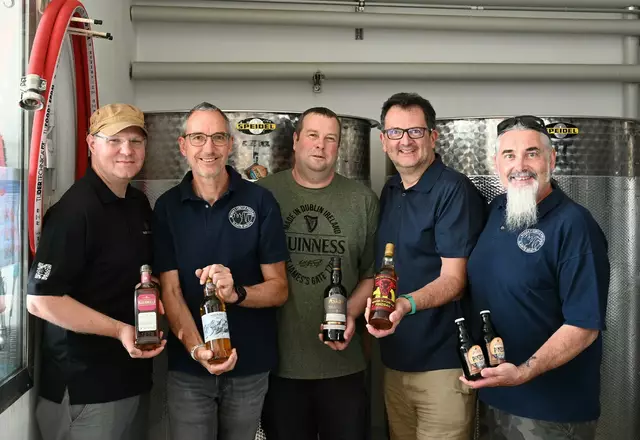 Vlnr.: Alexander Trauner, Edwin Heger, Erwin Deutinger, Rainer Edlinger, Hans Peter Hochstaffl vom Whisky-Circle Pinzgau. | Foto: Whisky-Circle Pinzgau
