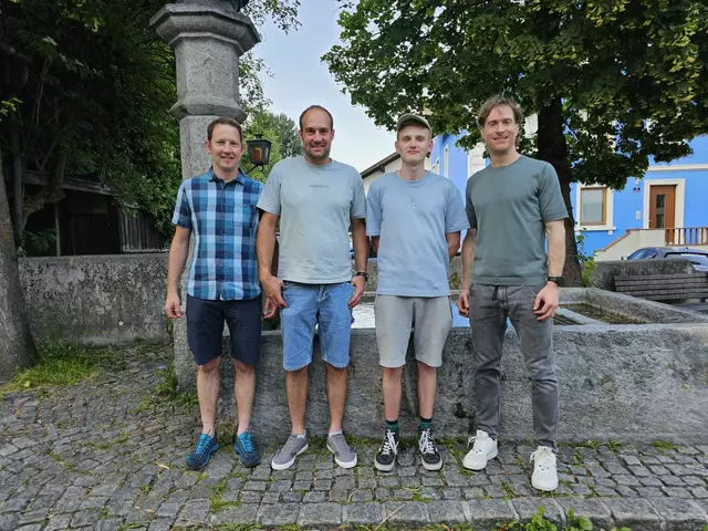 Vier Stammzellenspender waren anwesend: Johannes Scalet, Andreas Falch, Lukas Roth und Clemens Zsifkovits retteten Leben. 