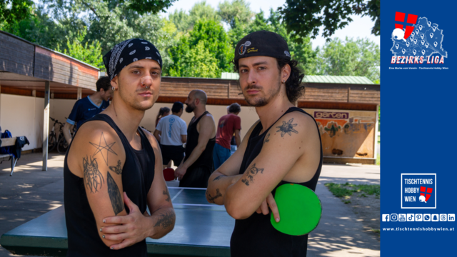 Die Ideengeber des Tischtennis-Doppel-Turniers - ihr kurzer Impuls per E-Mail an Tischtennis Hobby Wien machte das neue Bezirksliga-Format im Donaupark möglich. | Foto: Tischtennis Hobby Wien
