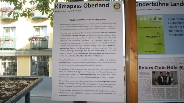 Der Klimapass Oberland ist ein weiteres Projekt des Rotary Clubs Imst-Landeck. 