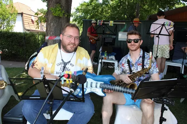 Live Musik gab es von Lukas und Stefan