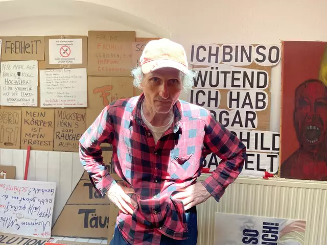 Franz Karpfer - Installation "Ich bin mein Gefangener"  | Foto: Josef Goldhofer