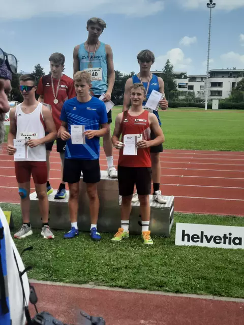 Raphael Singer sicherte sich im Speerwurf den Vizemeistertitel. | Foto: Witting