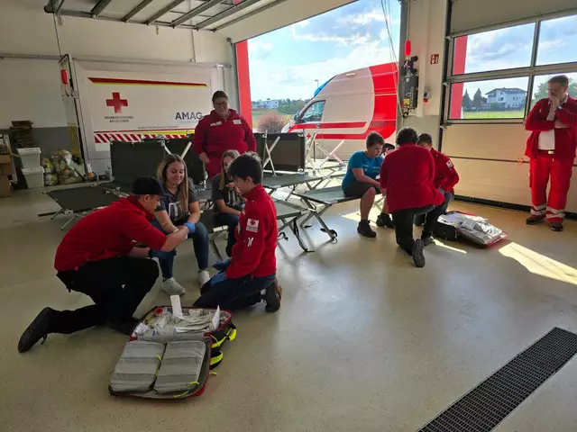 24-Stunden-Übung in Riedersbach. | Foto: RK Bezirk Braunau