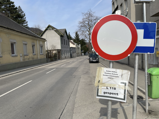 Die L118 wird in ein paar Tagen wieder durchgehend befahrbar sein. | Foto: MeinBezirk/Seebacher