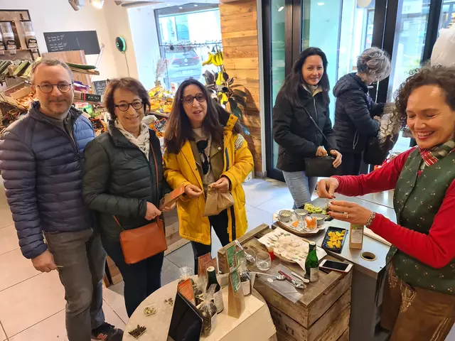 Französisches Publikum entdeckt den Geschmack von steirischem Kürbiskernöl: Claudia Schneeweiss bringt als Kernölbotschafterin steirische Kulinarik nach Paris. | Foto: CS-Management für Frohsinn