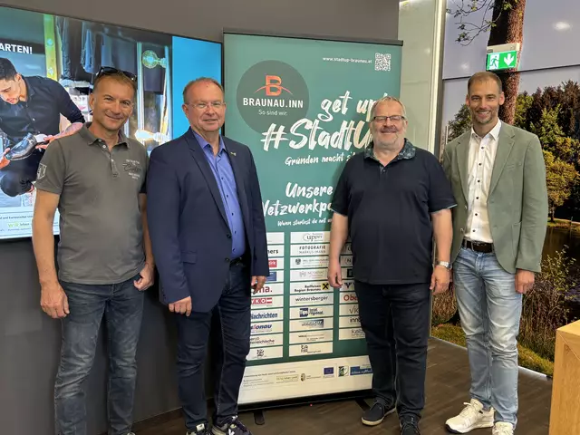 Stefan Lettner, Johannes Waidbacher, Georg Bachleitner und Florian Reitsammer (v. l.)