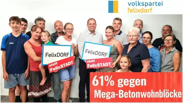 Felixdorf sagt Nein zu Mega-Betonblöcken – 61% gegen Wohnverbauung zwischen Opel Ebner und Lidl | Foto: VP Felixdorf