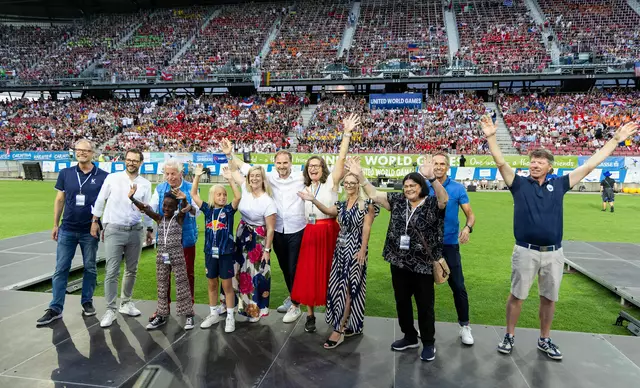 Klaus Ehrenbrandner (Kärnten Werbung), LR Sebastian Schuschnig, Bgm. Herbert Gaggl, Elisabeth Puschan, Janos Juvan, StR. Constance Mochar, LAbg. Nicole Schojer, Gemeinderätin Ulrike Herzig, Mario Polak und Robin Deisenhammer. | Foto: LPD Kärnten/Jannach