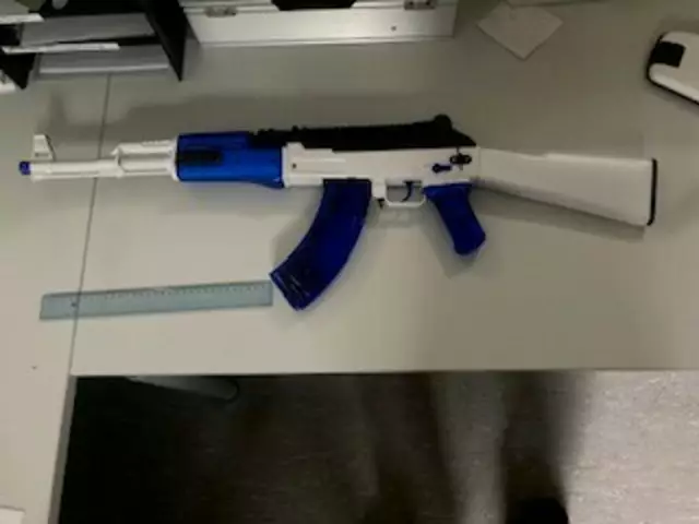 Das sichergestellte Softair-Gewehr. | Foto: LPD Wien