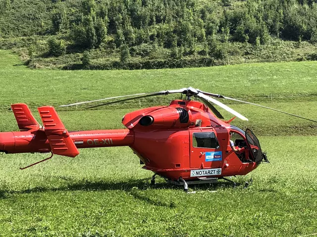 Der Notarzthubschrauber "Martin 3", der Bergrettungsdienst Grünau und zwei Alpinpolizisten rückten zum Einsatz aus.  | Foto: Jungwirth