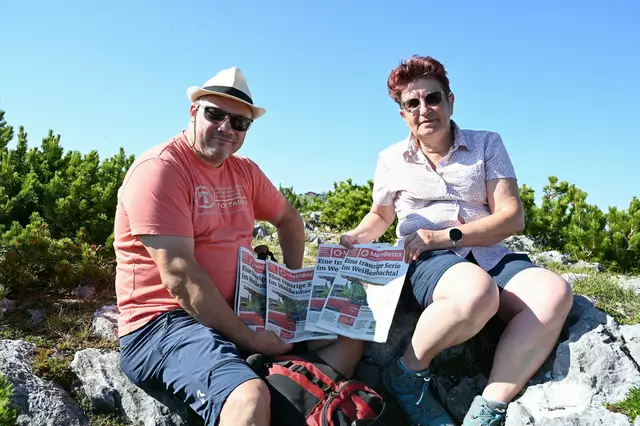 Alex und Eva am Langwandkogel in Ebensee | Foto: Wilfried Fischer