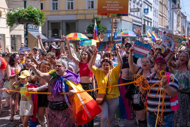 Die 14. Linzpride setzte ein starkes Zeichen für die LGBTIQ*-Community in Oberösterreich. | Foto: Jakob Koch