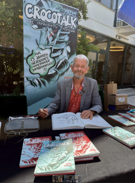 Chris Scheuer's Buchpräsenation war einer der Höhepunkte beim Comic Festival München. | Foto: Georg Gratzer