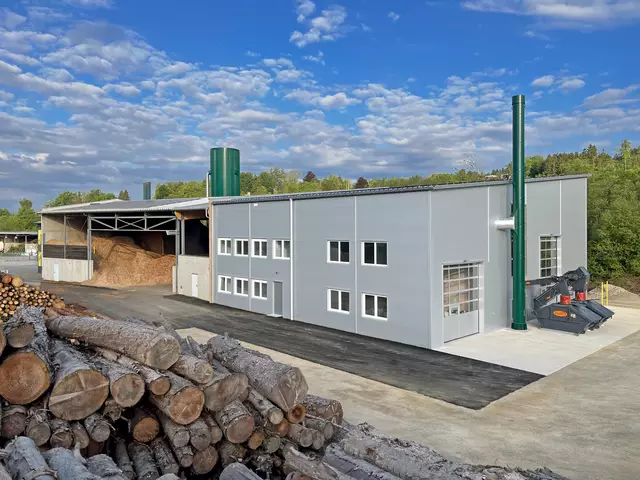 Das neue Biomasse-Heizwerk Zentrum 2 der Nahwärme Krieglach in der Waldheimatstraße 11 wird offiziell eröffnet. | Foto: Nahwärme Krieglach