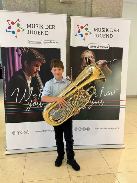 Der erfolgreiche Jung-Musiker Michael Helmel aus Lunz am See | Foto: Musikschule Erlauftal