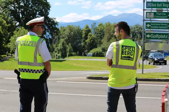 Die Polizei und Sicherheitskräfte stehen parat. | Foto: LPD Stmk