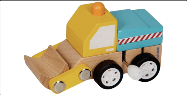 Baumgartner Bücher AG ruft den" Die Spiegelburg Holz-Schaufelbagger zum Aufziehen" zurück. | Foto: Die Spiegelburg