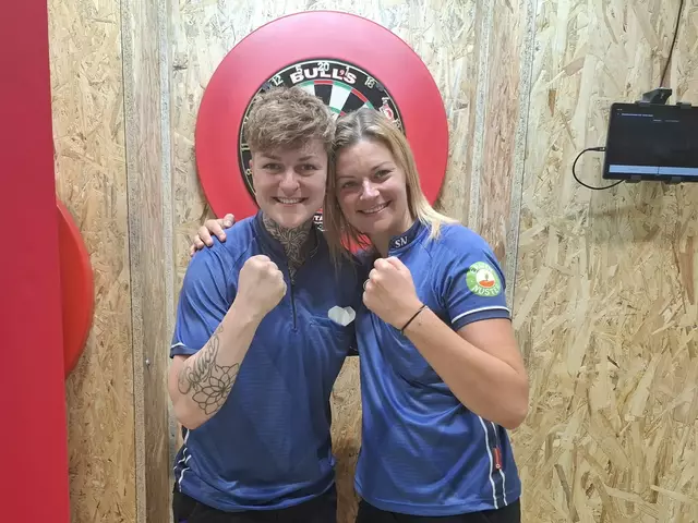 Staatsmeister im Doppel Alica König (Voitsberger DC) mit Nuster Sarah (DV Holdem Gnas)