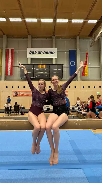 Lea Obermüller und Katrin Wagner vom Turnverein Enns | Foto: © Turnverein Enns - Emma Eder