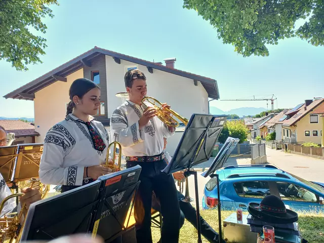 Das neue Instrument wurde sogleich bei einem Solostück von Jungmusiker Leo Wallner eingeweiht. | Foto: Ortsmusikkapelle Elixhausen