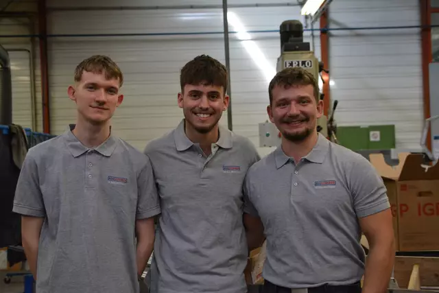 Die Lehrlinge Michael, Jan und Fabian. | Foto: Rosenberger