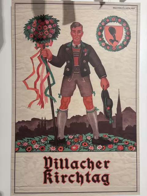 Das allererste Plakat für den Villacher Kirchtag. Auch das wurde von Raimund Kalcher entworfen. | Foto: MeinBezirk.at