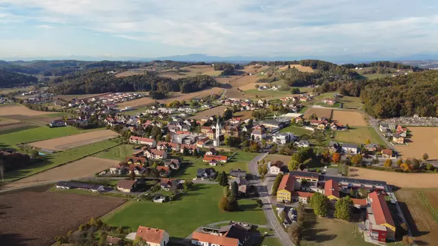 Die Marktgemeinde Paldau liegt sanft eingebettet zwischen den Hügeln des Steirischen Vulkanlandes. | Foto: Marktgemeinde Paldau