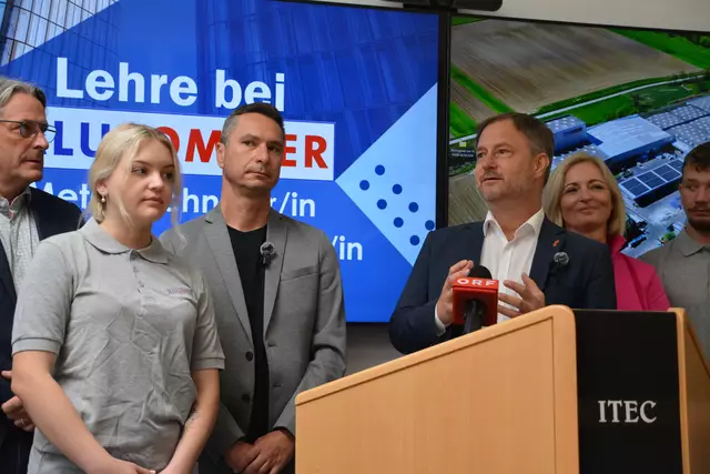 SPÖ-Klubobmann Roland Fürst beim „Tag der Lehre“ in Stoob: Die duale Ausbildung ist ein zentraler Schlüssel im Kampf gegen den Fachkräftemangel. | Foto: Rosenberger