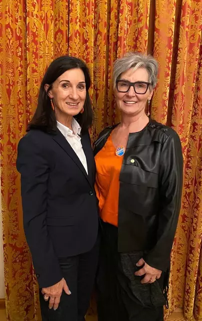 Ingrid Konrad (r.) übernahm heuer das Amt der Präsidentin. | Foto: SI Club Deutschlandsberg