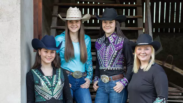 Von links: Sophie-Marie Mündl, Ronja Enzenhofer, Franziska Pühringer und Lena Enzenhofer. | Foto: Carolin Ann Schiebel