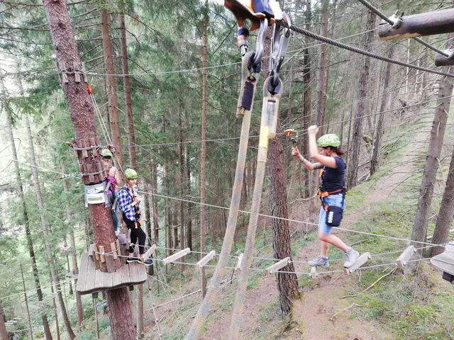 Im Rahmen des Kindersommers wurden auch Kletter- und Hochseilaktion organisiert. | Foto: Stadtgemeinde Knittelfeld