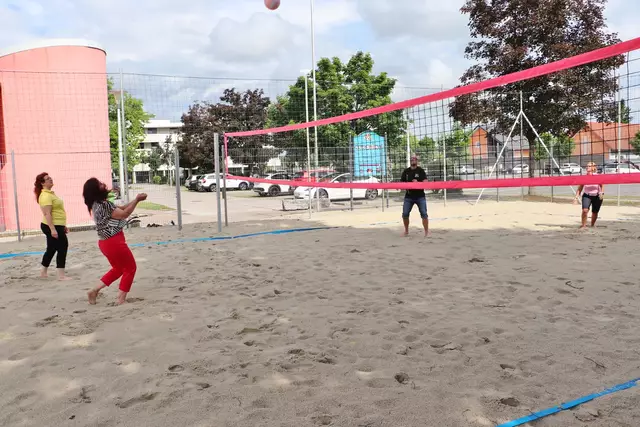 Der Beachvolleyballplatz in Kalsdorf wird bei einem Eröffnungsfest am 4. Juli eingeweiht. | Foto: Edith Ertl
