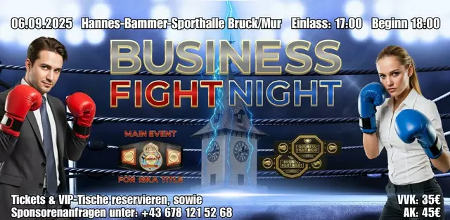Für die erste Business Fight Night gibt es noch Karten im Vorverkauf. | Foto: Kay Fightnight