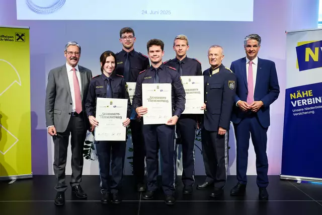 Die Sicherheitsverdienstpreise 2024 würdigen Menschen, die sich mit Mut, Verantwortung und Engagement für die Sicherheit und das Wohl der Gesellschaft einsetzen. | Foto: Andreas Scheiblecker