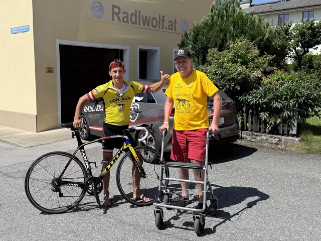 Michi Kurz und Radlwolf freuen sich auf ein Wiedersehen bei der „11. Auflage von Bewegung für den guten Zweck“ 2026 | Foto: Klaus Mamedof