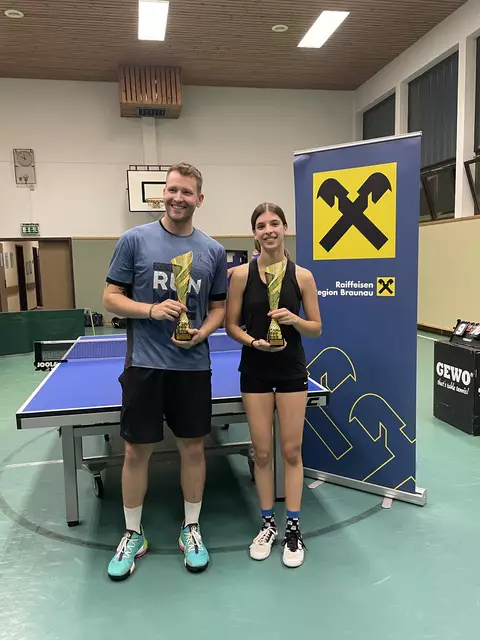 Andreas Träger und Marlene Weinberger. | Foto: Union Braunau