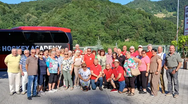 46 Personen waren beim Ausflug des Musikanten-Stammtisches Jauntal zu den Musikfreunden nach Celje dabei, Obmann Albert Schorli bedankt sich für die zahlreiche Teilnahme. | Foto: Privat