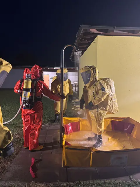 Der Gasaustritt konnte rasch lokalisiert und gestoppt werden. | Foto: Feuerwehr Mattersburg