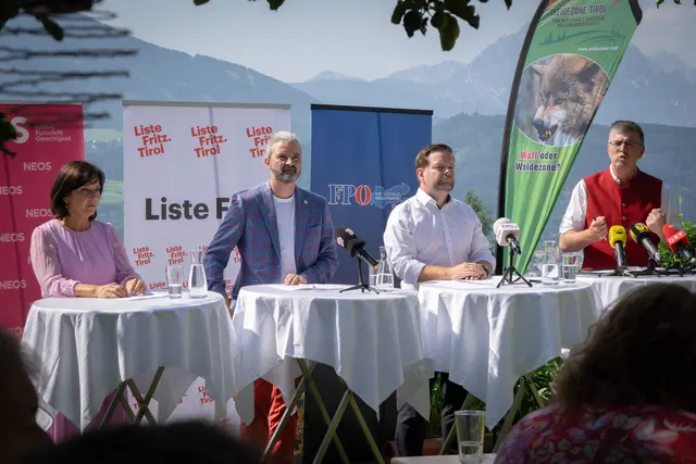 Die Oppositionsparteien NEOS, Liste Fritz und FPÖ bringen einen Dringlichkeitsantrag im Landtag ein. | Foto: Liste Fritz